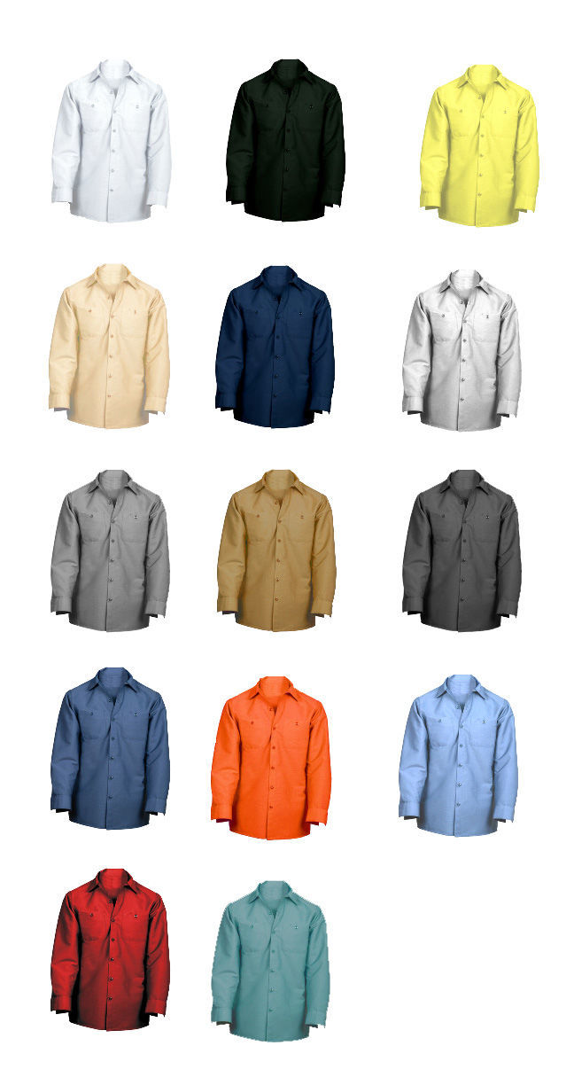 Men's Industrial Work Shirts- Any Size & Any Colors  Buy Quality Uniforms  at Affordable Rates - Your Uniform Source